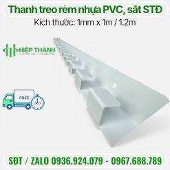 Thanh treo rèm nhựa PVC sắt sơn tĩnh điện cao cấp dài 1m