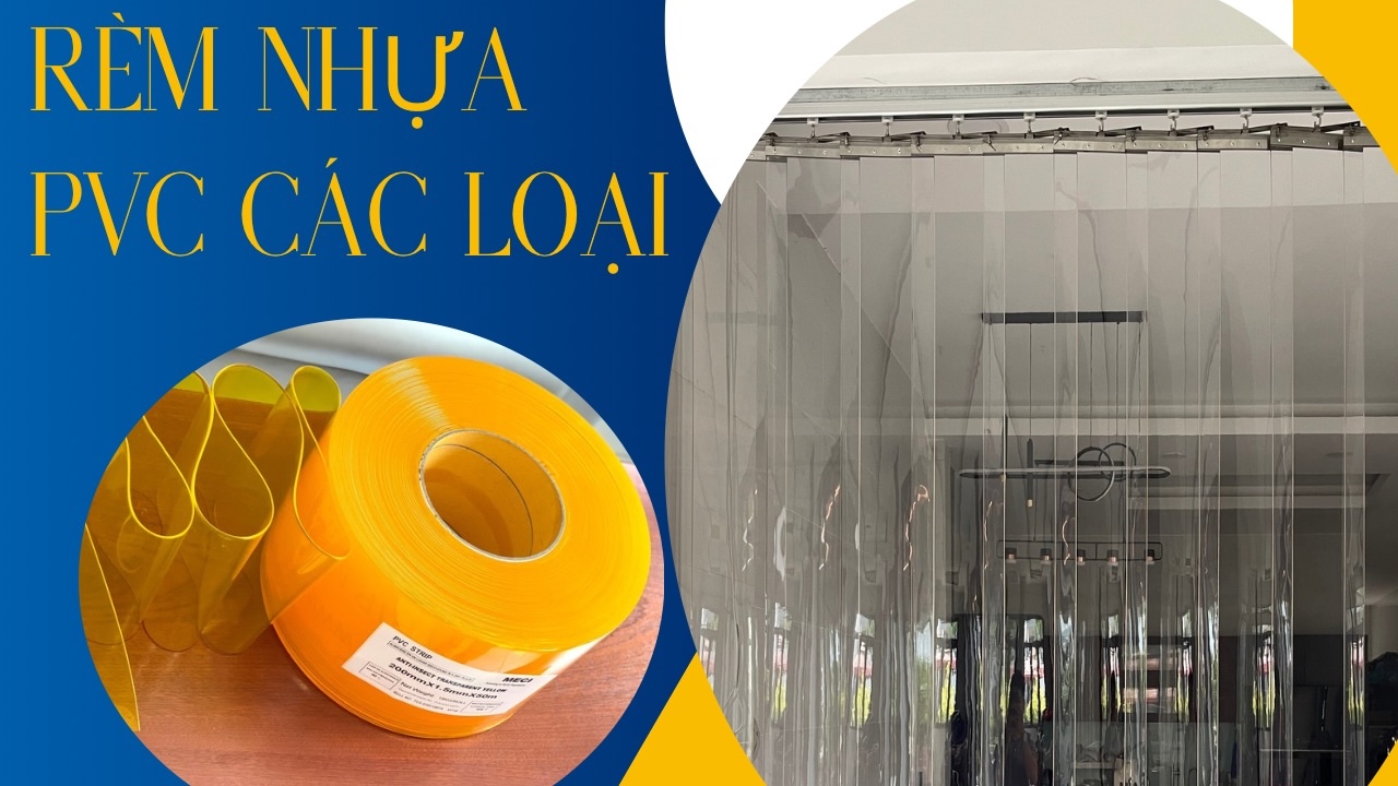 Màn nhựa ngăn côn trùng, ngăn bụi cho xưởng. Hệ xếp xoay inox Rèm 3x200 màu vàng cực kỳ hiệu quả