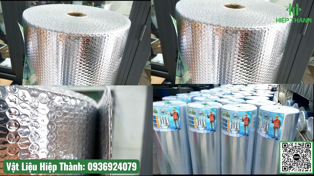 Hình ảnh thực tế cuộn cách nhiệt P2 phủ 2 lớp bạc giá rẻ nhất thị trường