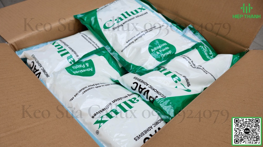 Keo sữa Callux phân phối bởi Hiệp Thành. Thùng đóng gói 25 bịch x 1kg