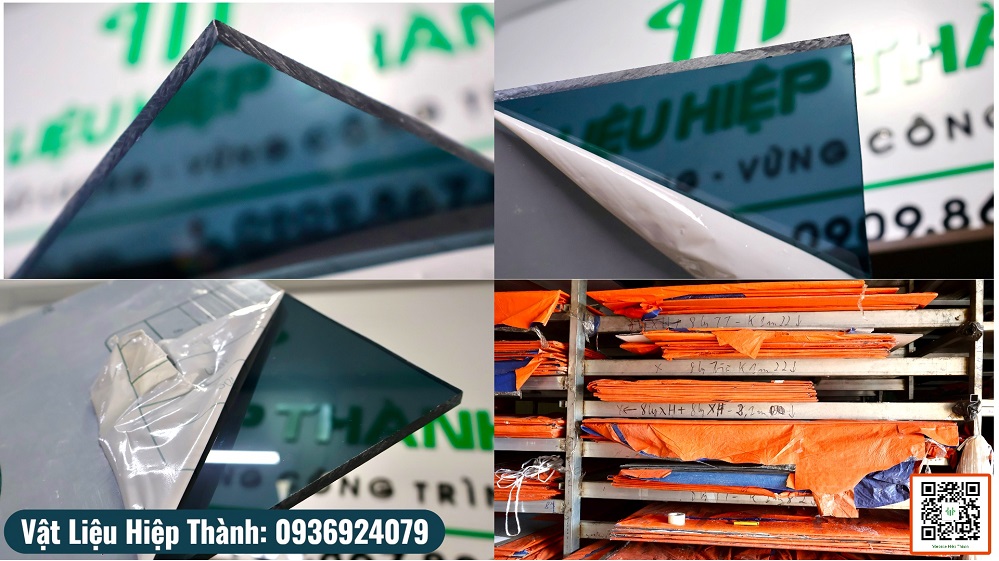 Tấm polycatbonate đặc màu khói, luôn là lựa chọn tốt cho công trình của bạn