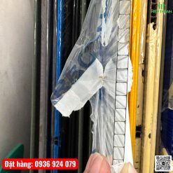 Tấm Polycarbonate rỗng dày 5mm màu trắng trong- Tổng kho Poly Hiệp Thành