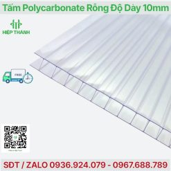 Tổng kho tấm polycarbonate rỗng ruột dày 10mm(10ly) đẳng cấp thay thế kính cường lực
