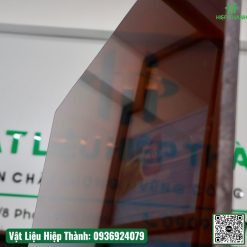 Tấm poly đặc siêu dày 8mm - 12mm màu nâu trà