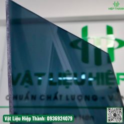 Tấm poly đặc siêu dày 8mm - 12mm màu xám khói cực chất