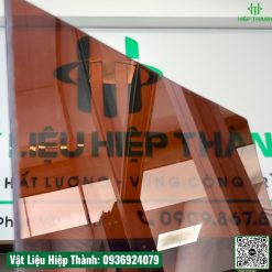 Tấm poly đặc siêu dày 8mm - 12mm màu nâu trà