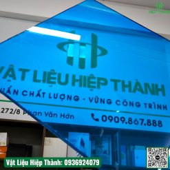 Tấm poly đặc siêu dày 8mm - 12mm màu xanh