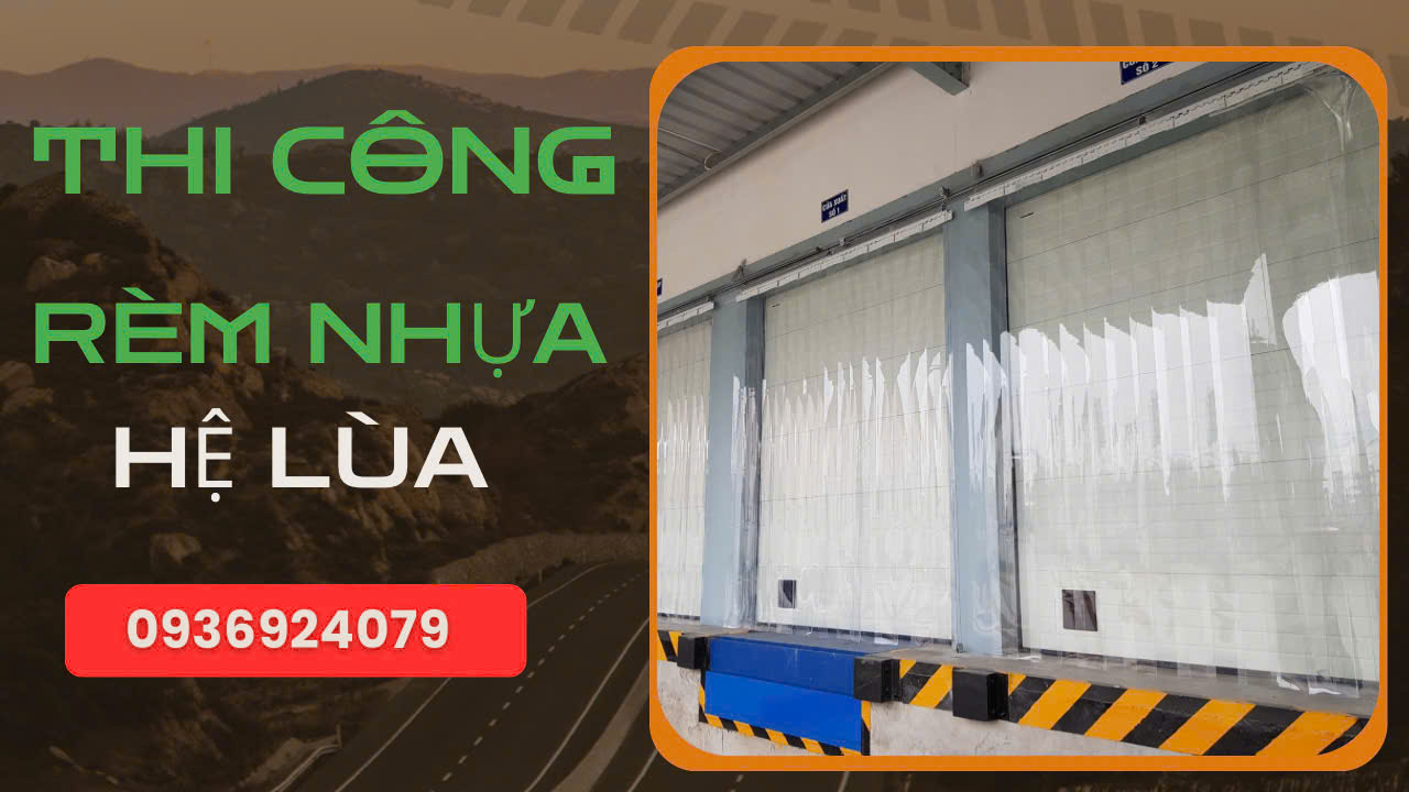 Lắp đặt rèm nhựa PVC ngăn lạnh / Hệ kéo lùa 2 cánh Zalo 0936924079