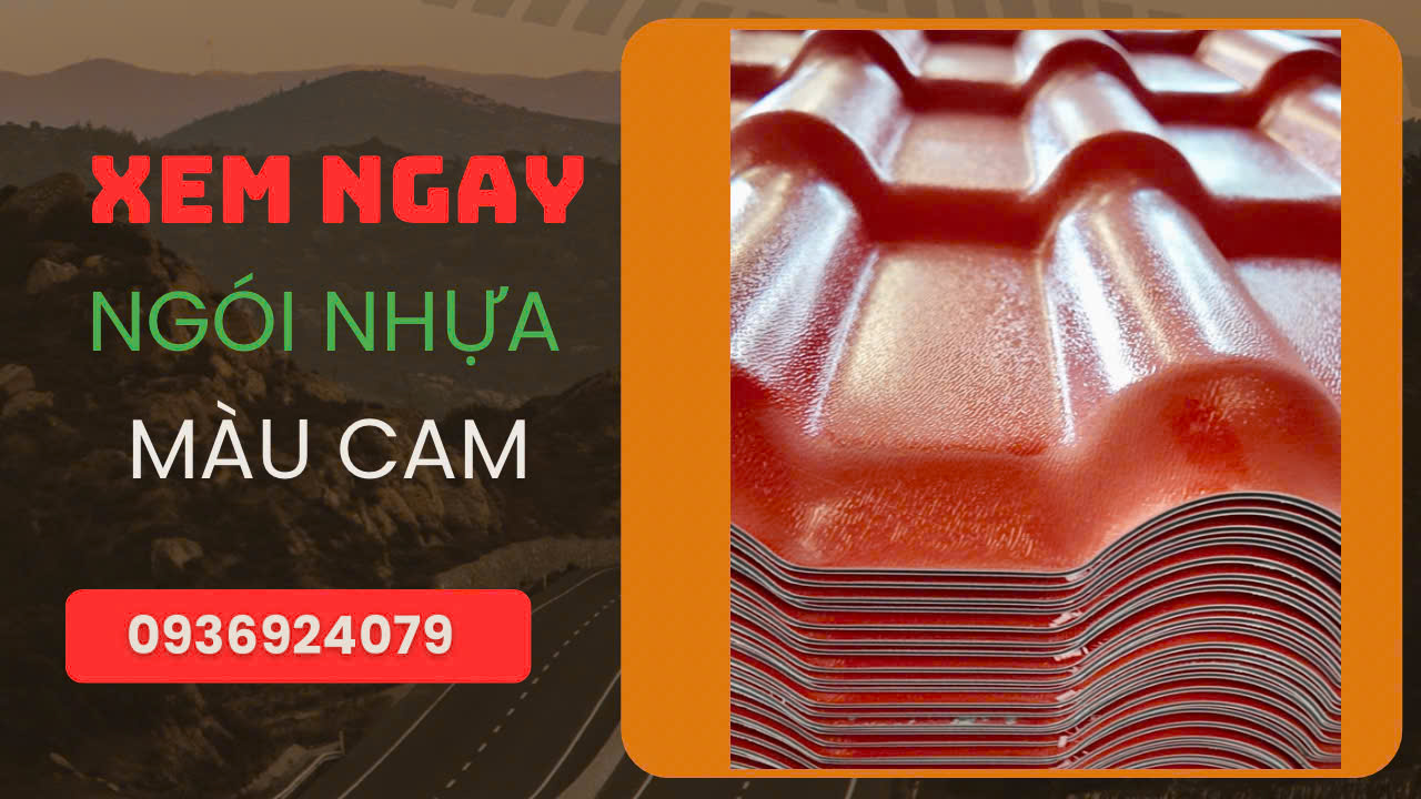 ✅ Clip Ngói nhựa PVC Màu Cam Bán Chạy Tại Tổng Kho Ngói Hiệp Thành