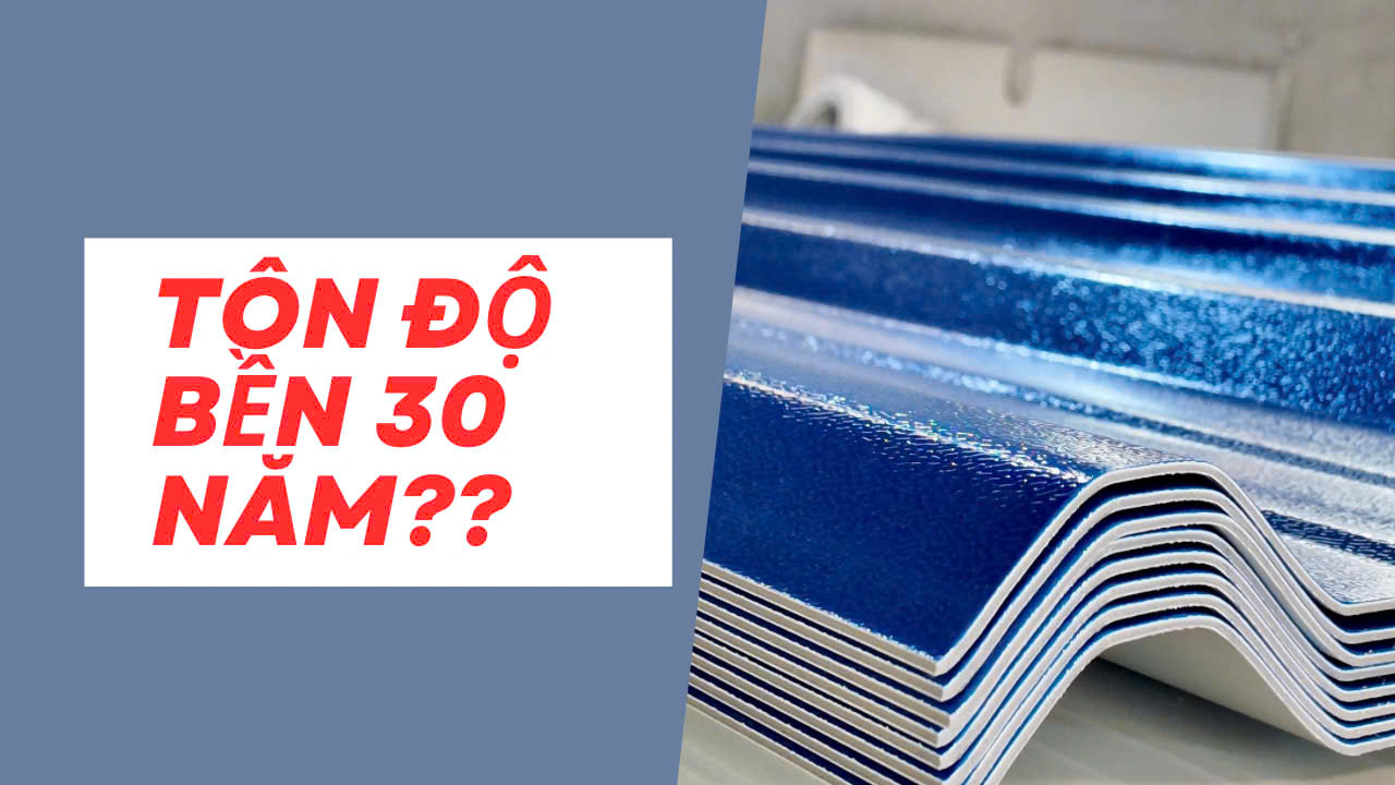 Có thật tôn ngói nhựa PVC / ASA độ bền lên đến 30 năm?