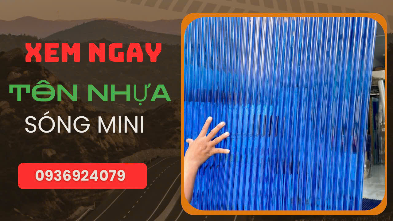 ✅Tấm Tôn Polycarbonate Mini – Nhẹ, Bền, Cách Nhiệt Hiệu Quả